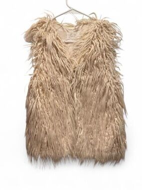 Zara Beige Faux Fur Vest for Kids